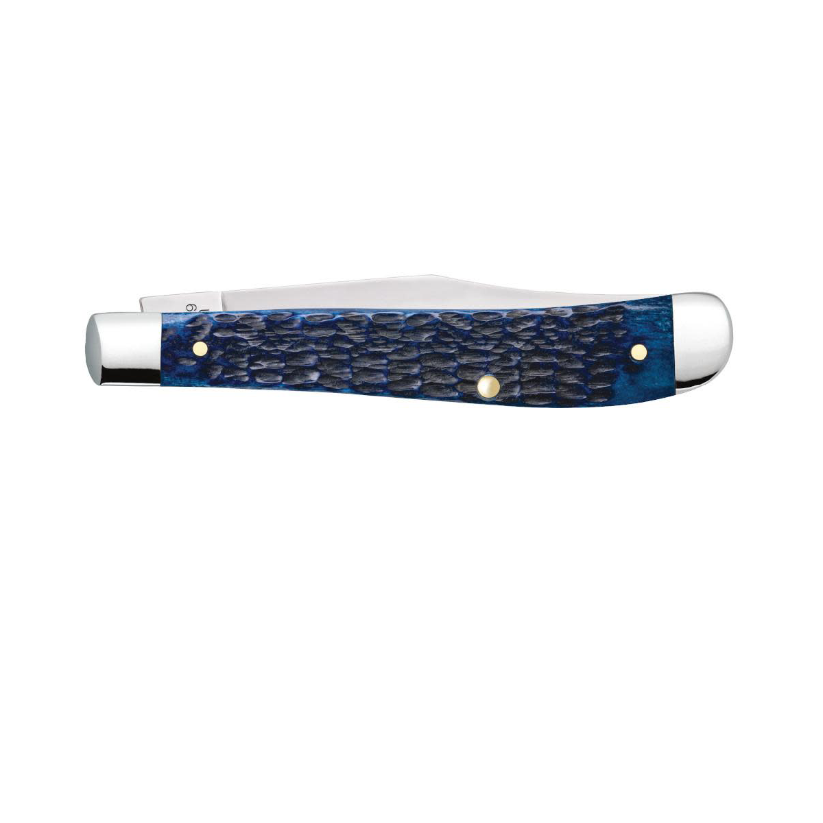 CASE KNIVES ROGERS JIG NAVY BLUE BONE SLIMLINE TRAPPER