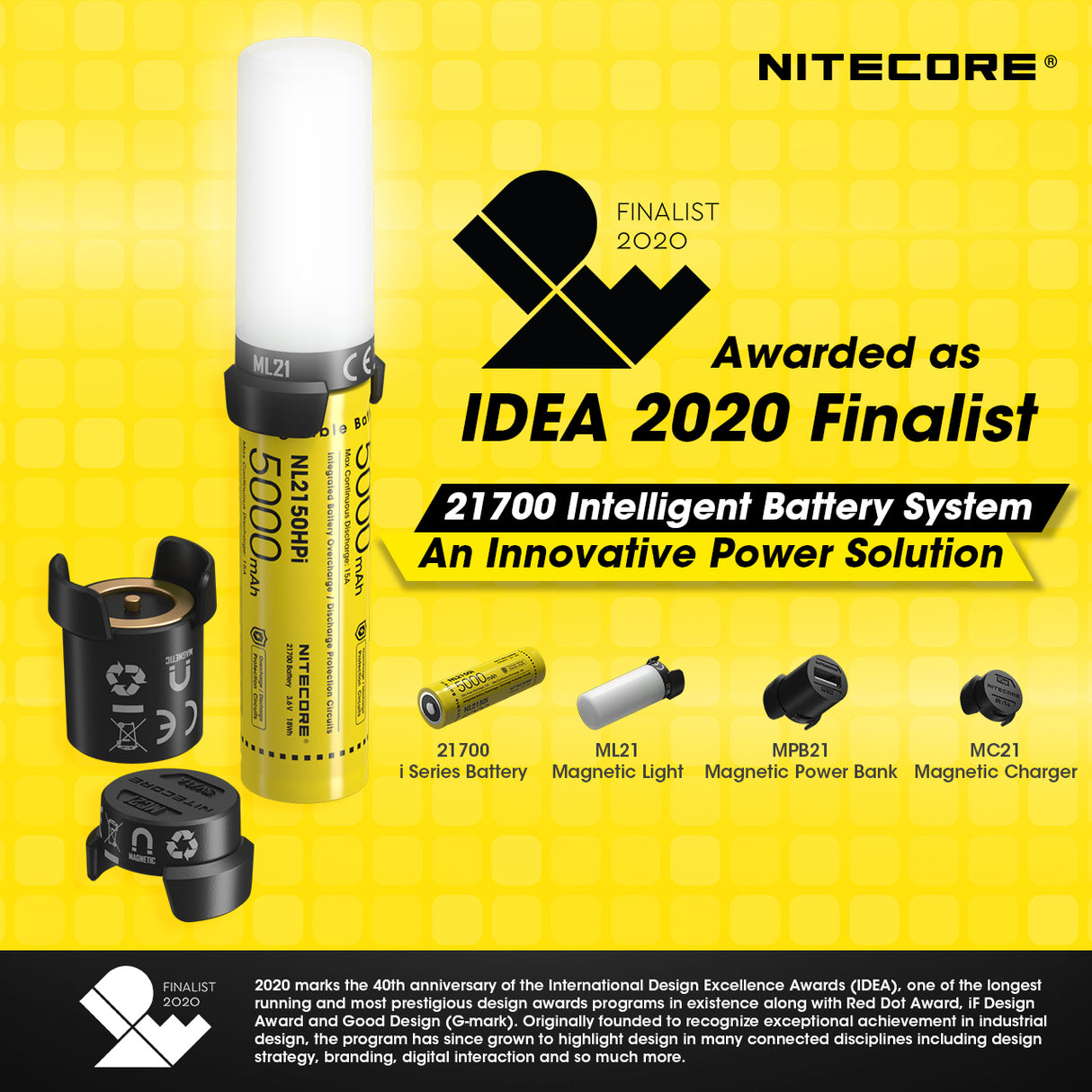 NITECORE 21700 INTELLIGENT BATTERY SYSTEM (21700IBS)