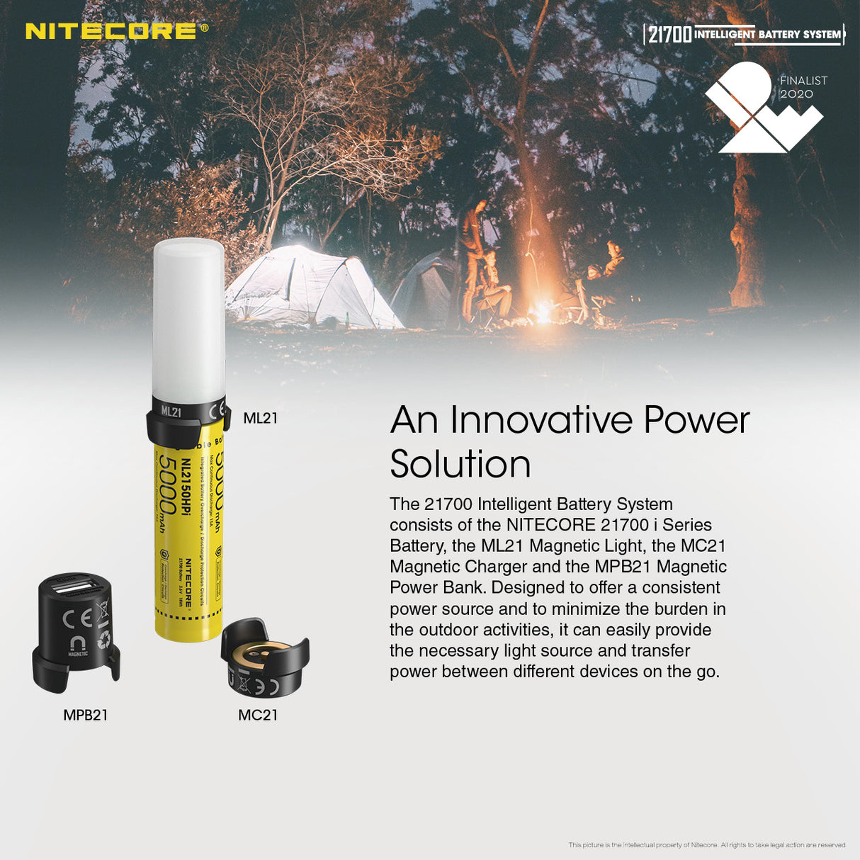 NITECORE 21700 INTELLIGENT BATTERY SYSTEM (21700IBS)
