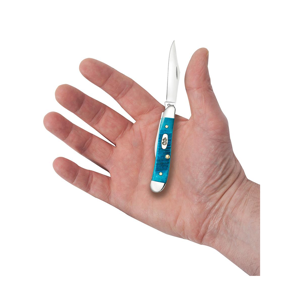 CASE KNIVES SAWCUT JIG CARIBBEAN BLUE BONE PEANUT