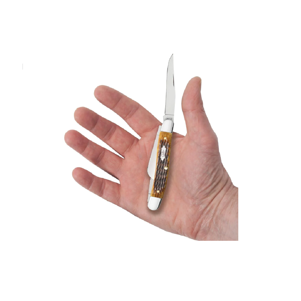 CASE KNIVES ANTIQUE BONE JIG MEDIUM STOCKMAN