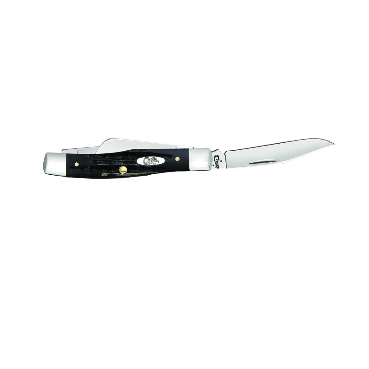 CASE KNIVES JIGGED BUFFALO HORN MEDIUM STOCKMAN