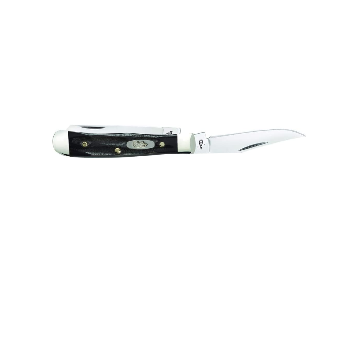 CASE KNIVES JIGGED BUFFALO HORN TINY TRAPPER