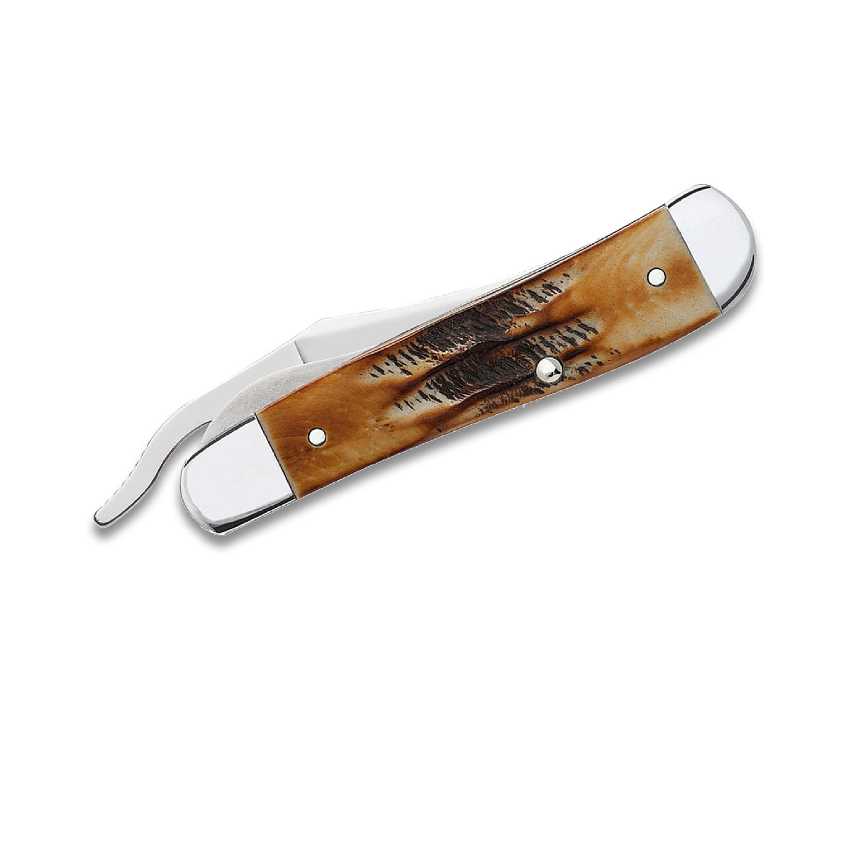 CASE KNIVES 6.5 BURNT BONE STAG RUSSLOCK