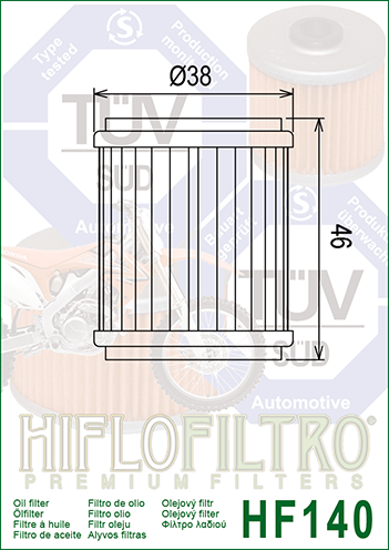 HIFLO FILTRO PREMIUM MOTORCYCLE OIL FILTERS