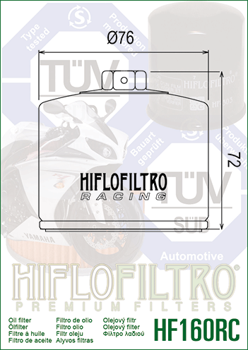 HIFLO FILTRO PREMIUM MOTORCYCLE OIL FILTERS
