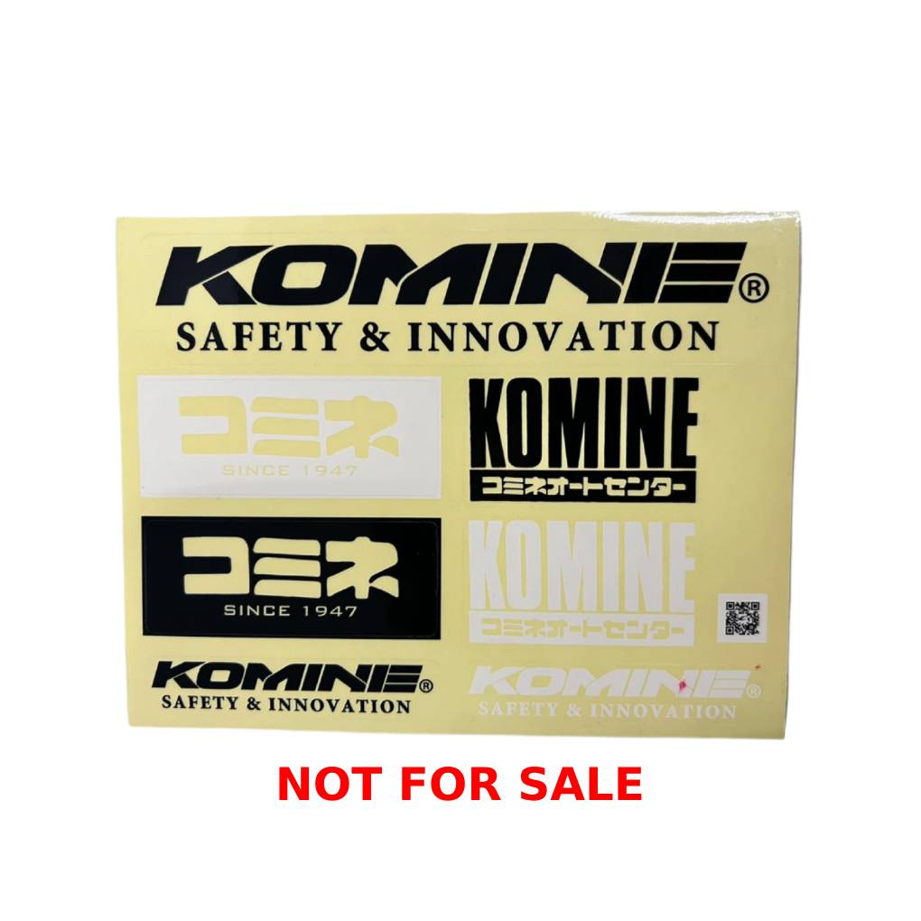 KOMINE PRM MOTORCYCLE STICKER (NOT FOR SALE)