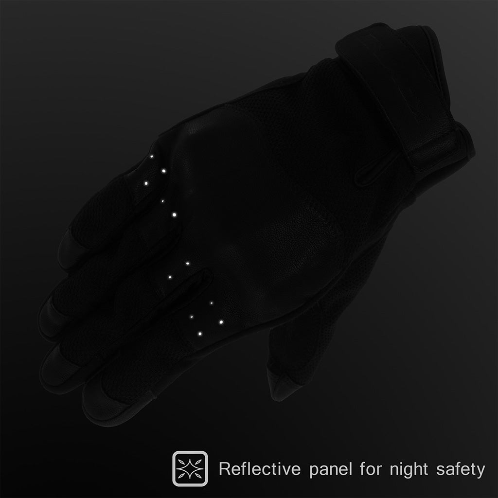 KOMINE GK-2563 CE PROTECT LEATHER MOTORCYCLE GLOVES TURTLE