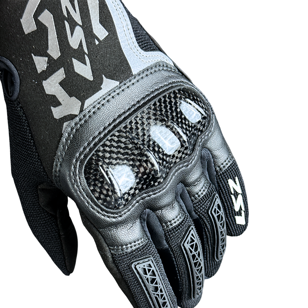 LS2 DEFEND CARBON LADY MOTORCYCLE GLOVES