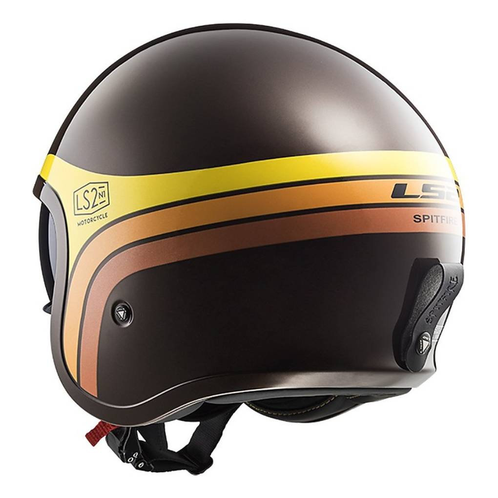 LS2 OF599 SPITFIRE II RETRO MOTORCYCLE OPEN FACE HELMET