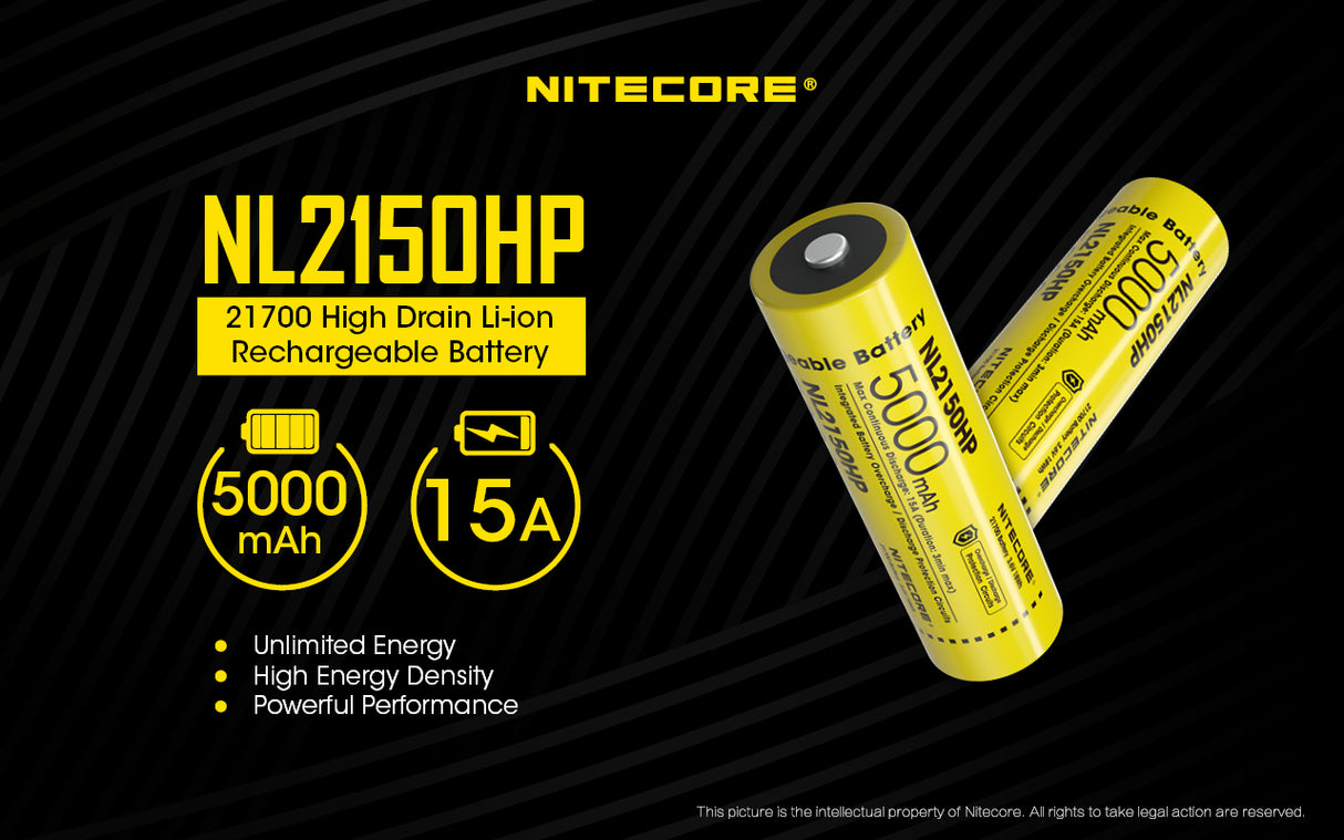 NITECORE 21700 LI-ION 5000MAH BATTERY (NL2150HP)