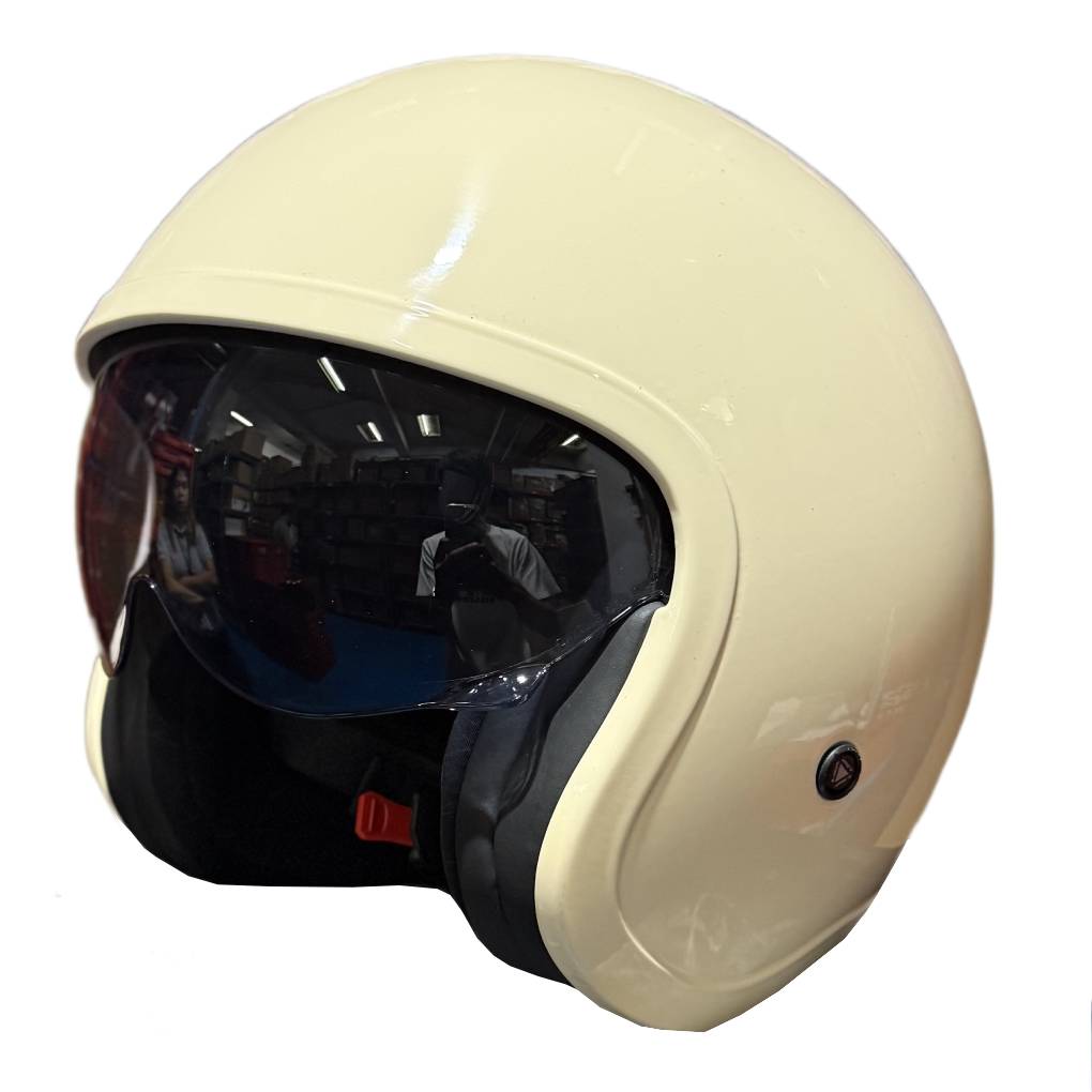 LS2 OF599 SPITFIRE II RETRO MOTORCYCLE OPEN FACE HELMET