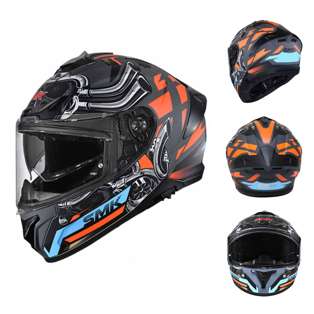 SMK TYPHOON MOTORCYCLE FULL FACE HELMET