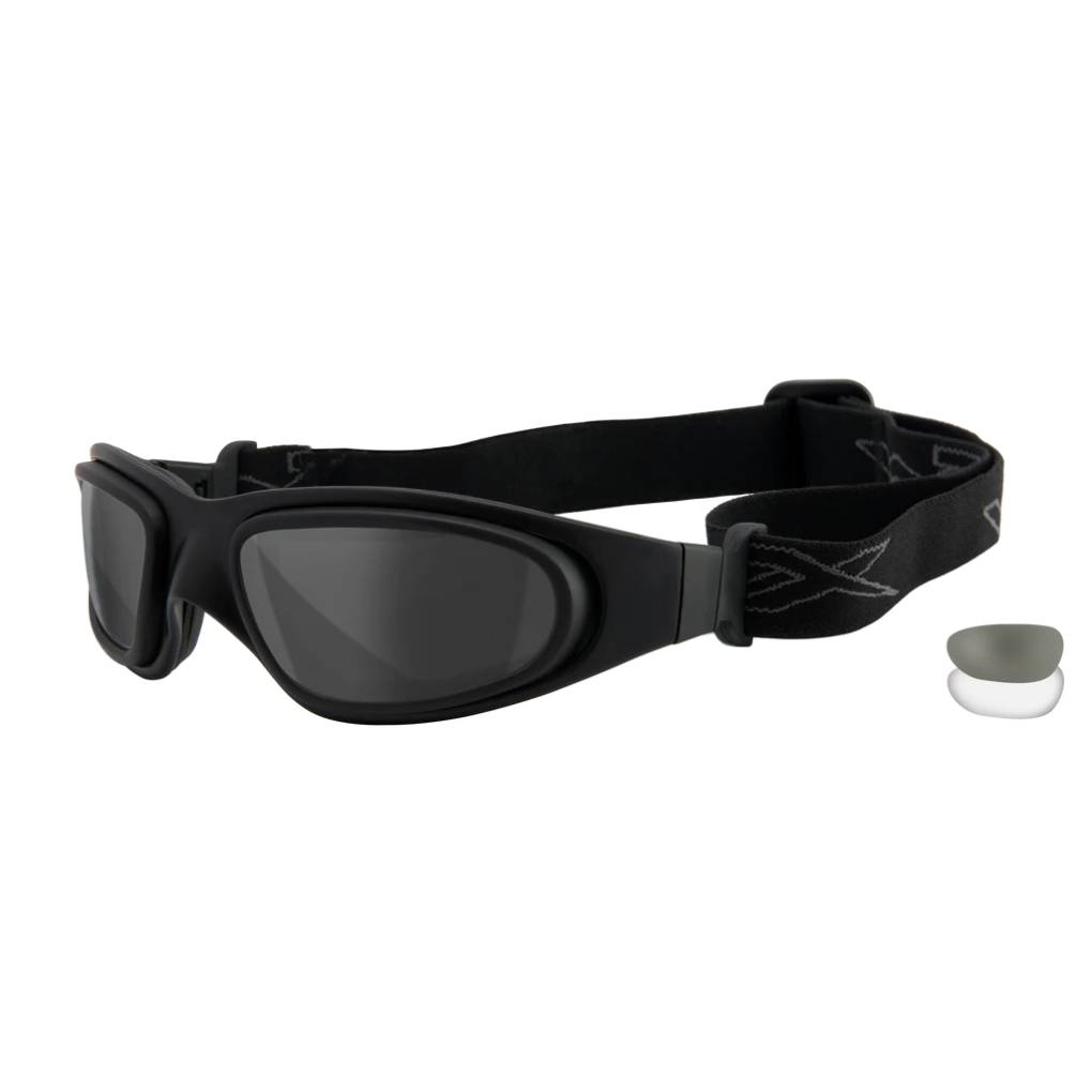 WILEY X SG-1M SMOKE GREY-CLEAR LENS