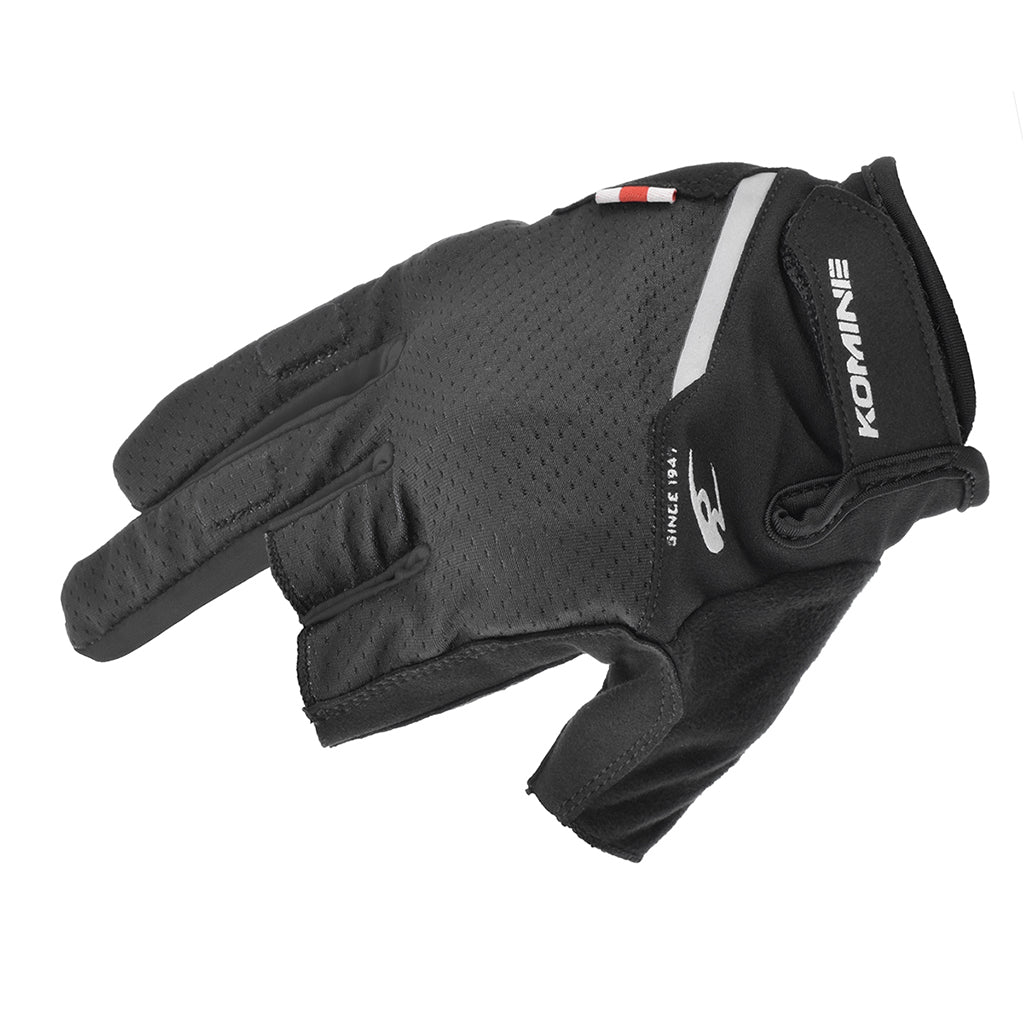 KOMINE GK-260 PROTECT 3 MOTORCYCLE FINGERLESS MESH GLOVES
