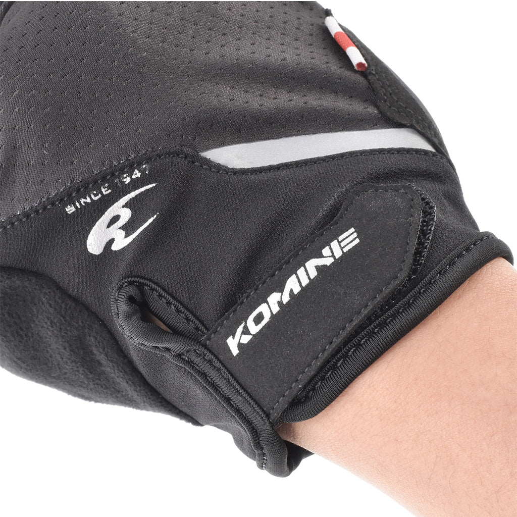 KOMINE GK-260 PROTECT 3 MOTORCYCLE FINGERLESS MESH GLOVES