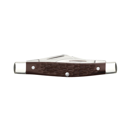 CASE KNIVES BROWN SYNTHETIC MEDIUM STOCKMAN