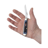 CASE KNIVES JIG NAVY BLUE BONE MINI TRAPPER