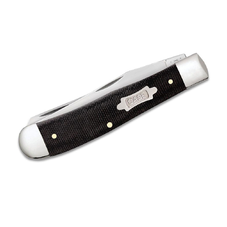 CASE KNIVES BLACK CANVAS LAMINATE TRAPPER