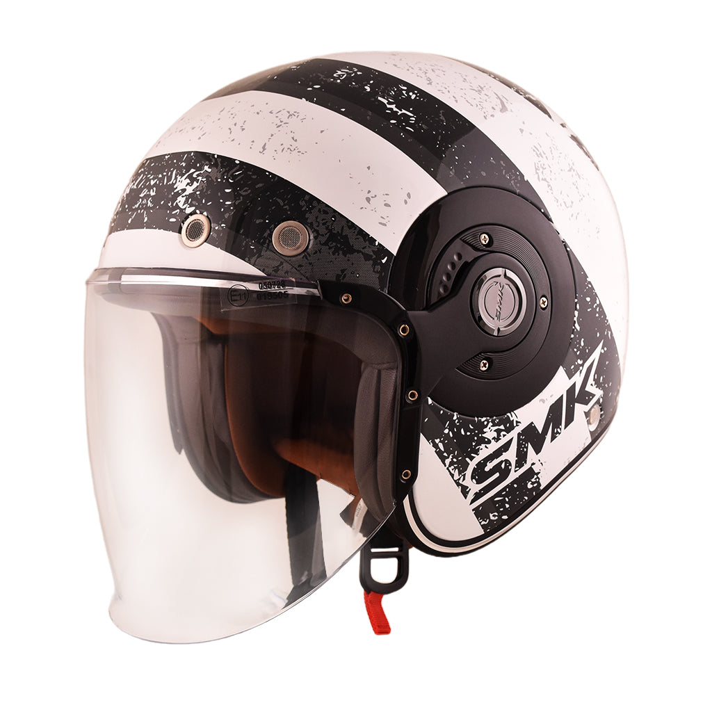 SMK RETRO JET MOTORCYCLE OPEN FACE HELMET