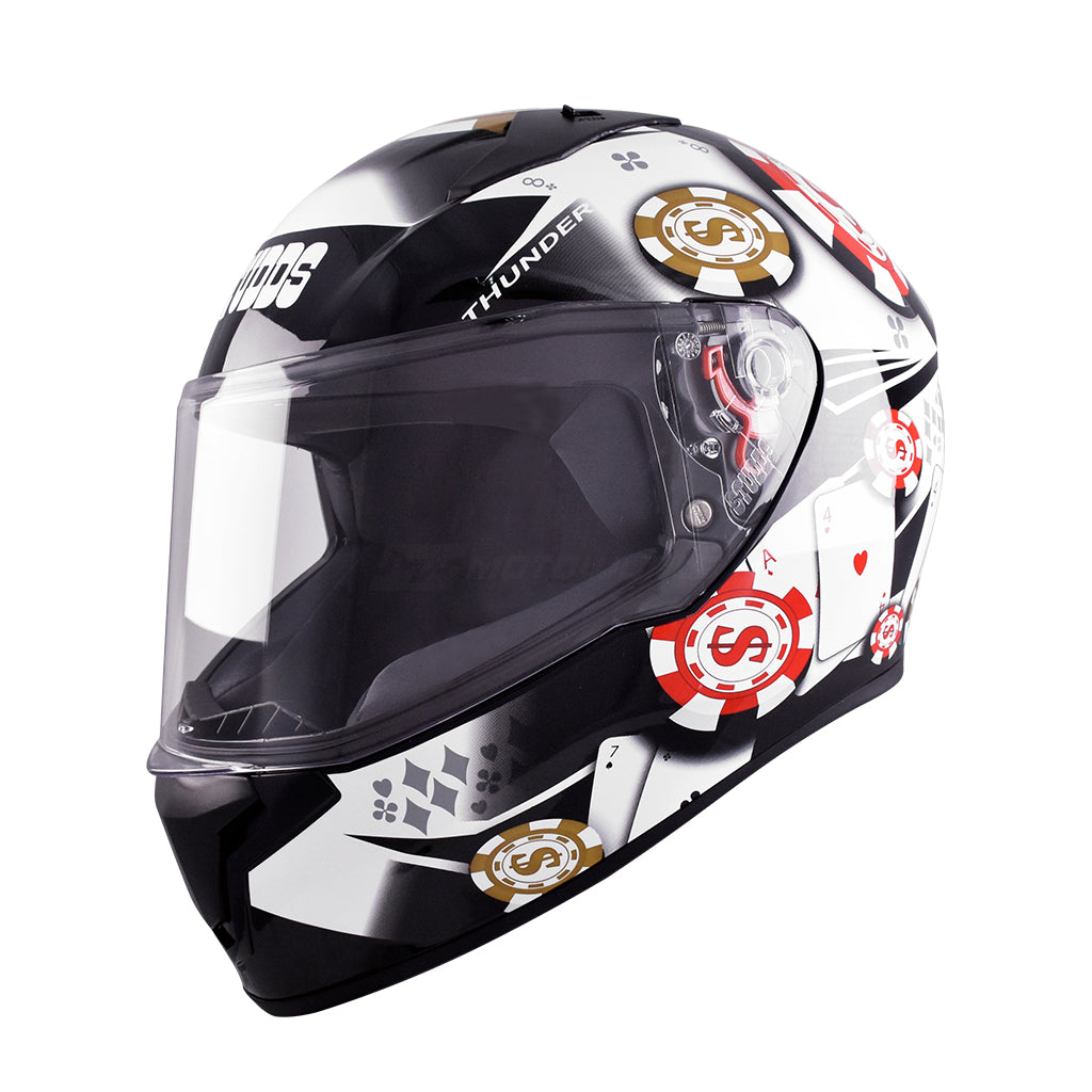 STUDDS THUNDER MOTORCYCLE FULL FACE HELMET (w/ FREE EXTRA VISOR)