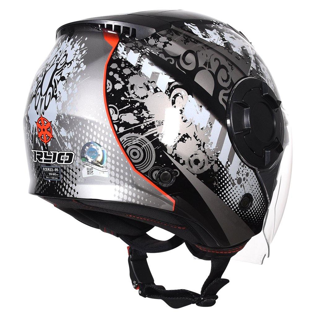 RYO RO-2 (FS-729) MOTORCYCLE OPEN FACE HELMET