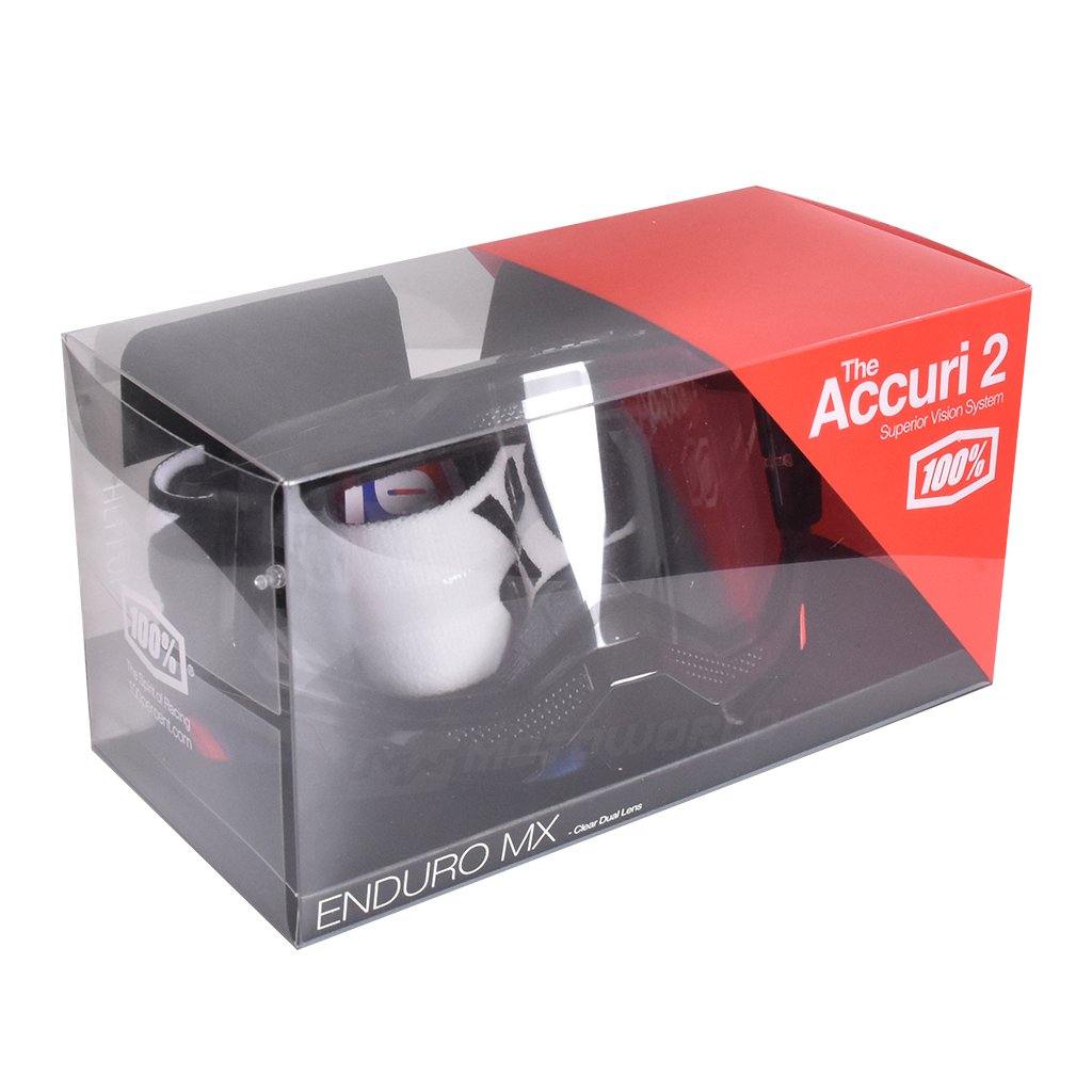 100% ACCURI 2 MOTORCYCLE HELMET GOGGLES