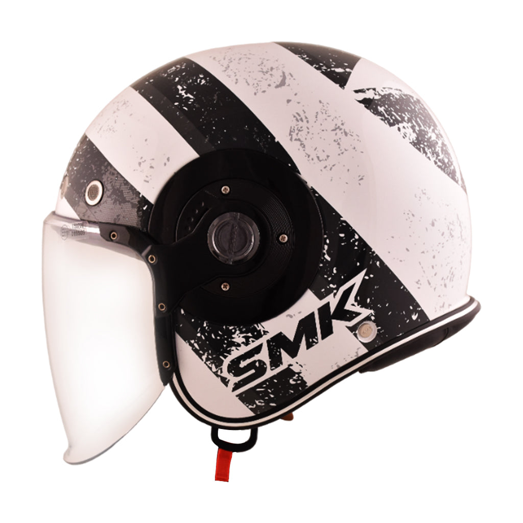 SMK RETRO JET MOTORCYCLE OPEN FACE HELMET