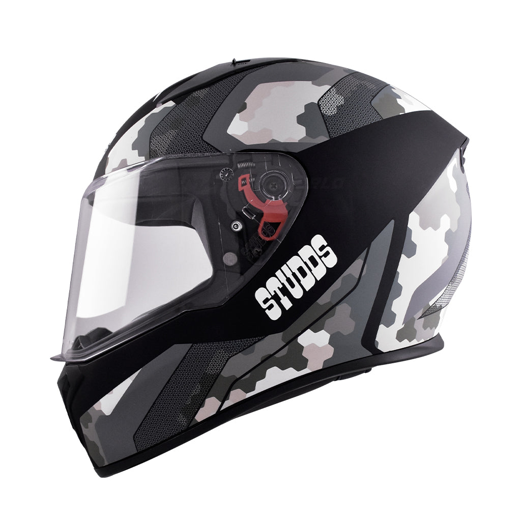 STUDDS THUNDER MOTORCYCLE FULL FACE HELMET (w/ FREE EXTRA VISOR)