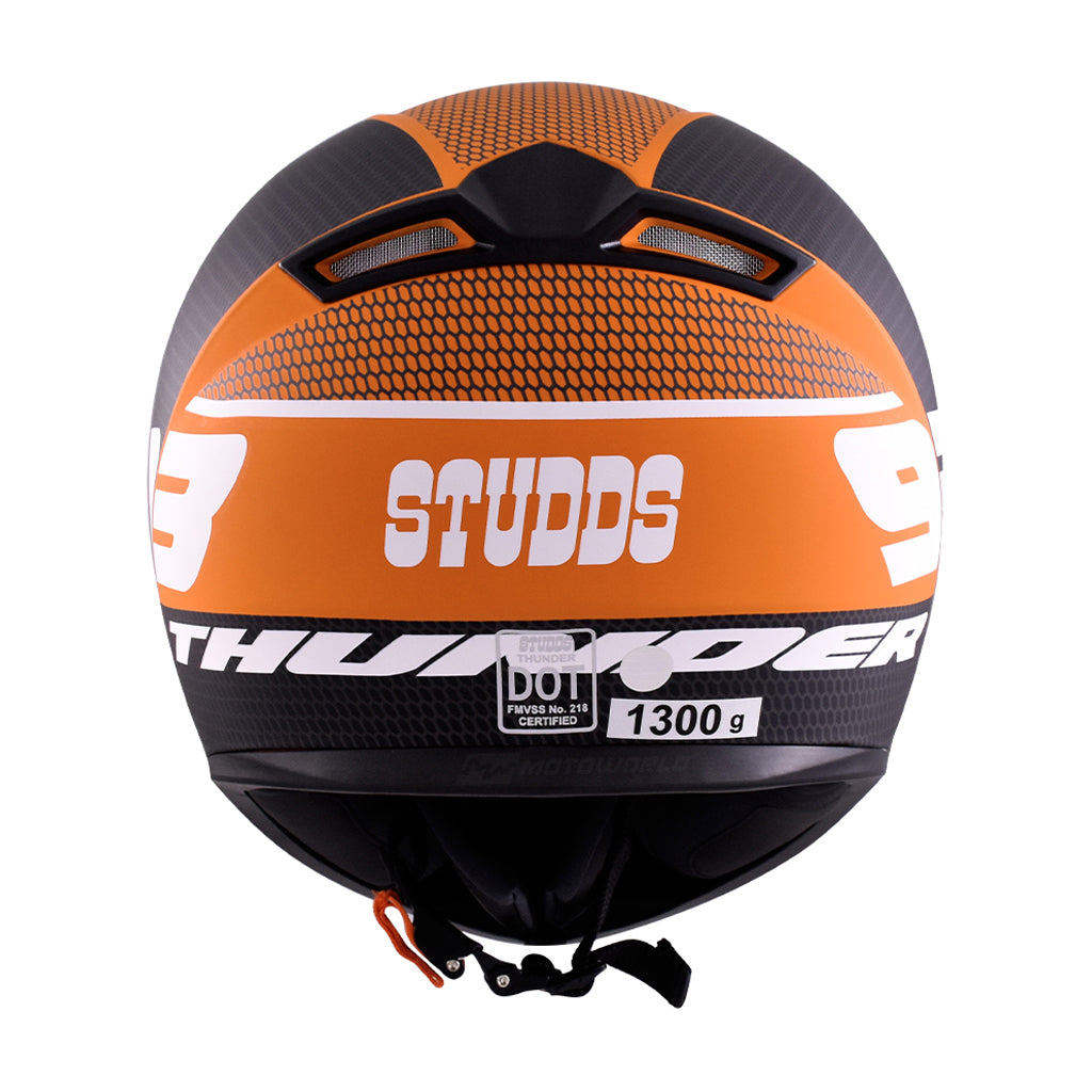 STUDDS THUNDER MOTORCYCLE FULL FACE HELMET (w/ FREE EXTRA VISOR)