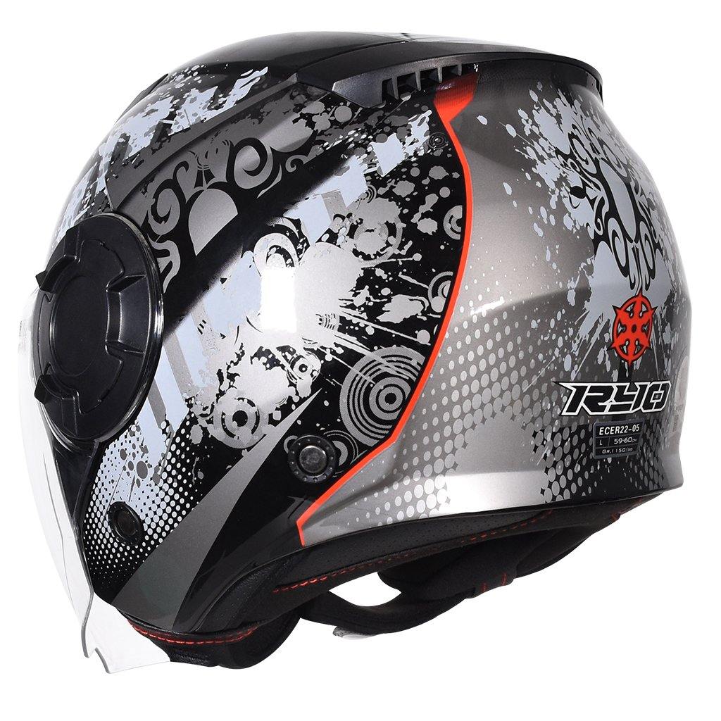 RYO RO-2 (FS-729) MOTORCYCLE OPEN FACE HELMET