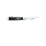 CASE KNIVES JIGGED BUFFALO HORN TINY TRAPPER