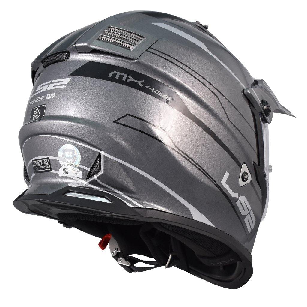 LS2 MX436 EVO PIONEER MOTORCYCLE MOTARD HELMET