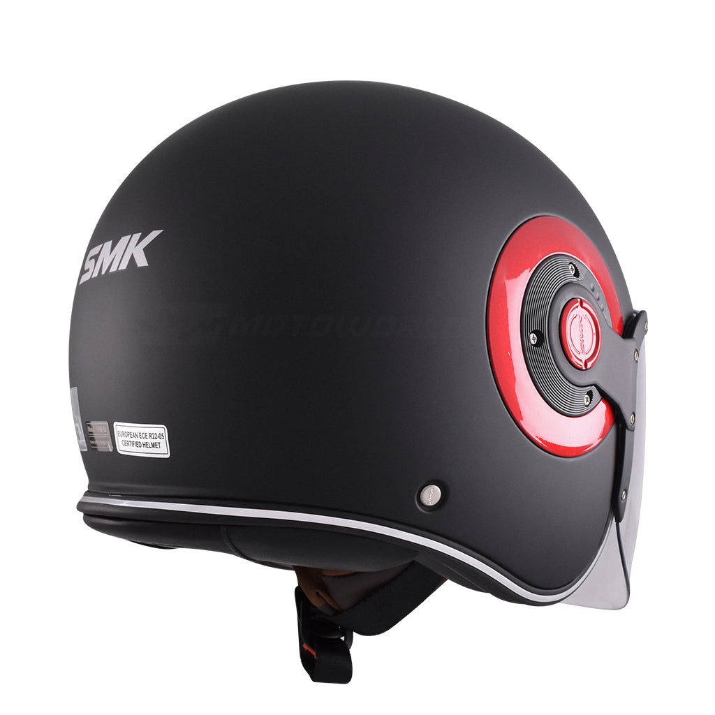 SMK RETRO JET MOTORCYCLE OPEN FACE HELMET