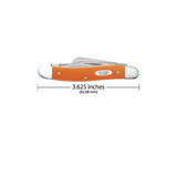 CASE KNIVES ORANGE SYNTHETIC MEDIUM STOCKMAN