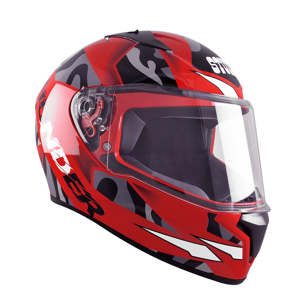 STUDDS THUNDER MOTORCYCLE FULL FACE HELMET (w/ FREE EXTRA VISOR)