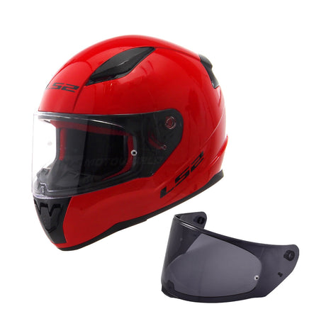 LS2 FF353 RAPID MOTORCYCLE FULL FACE HELMET W/ FREE SPOILER & VISOR