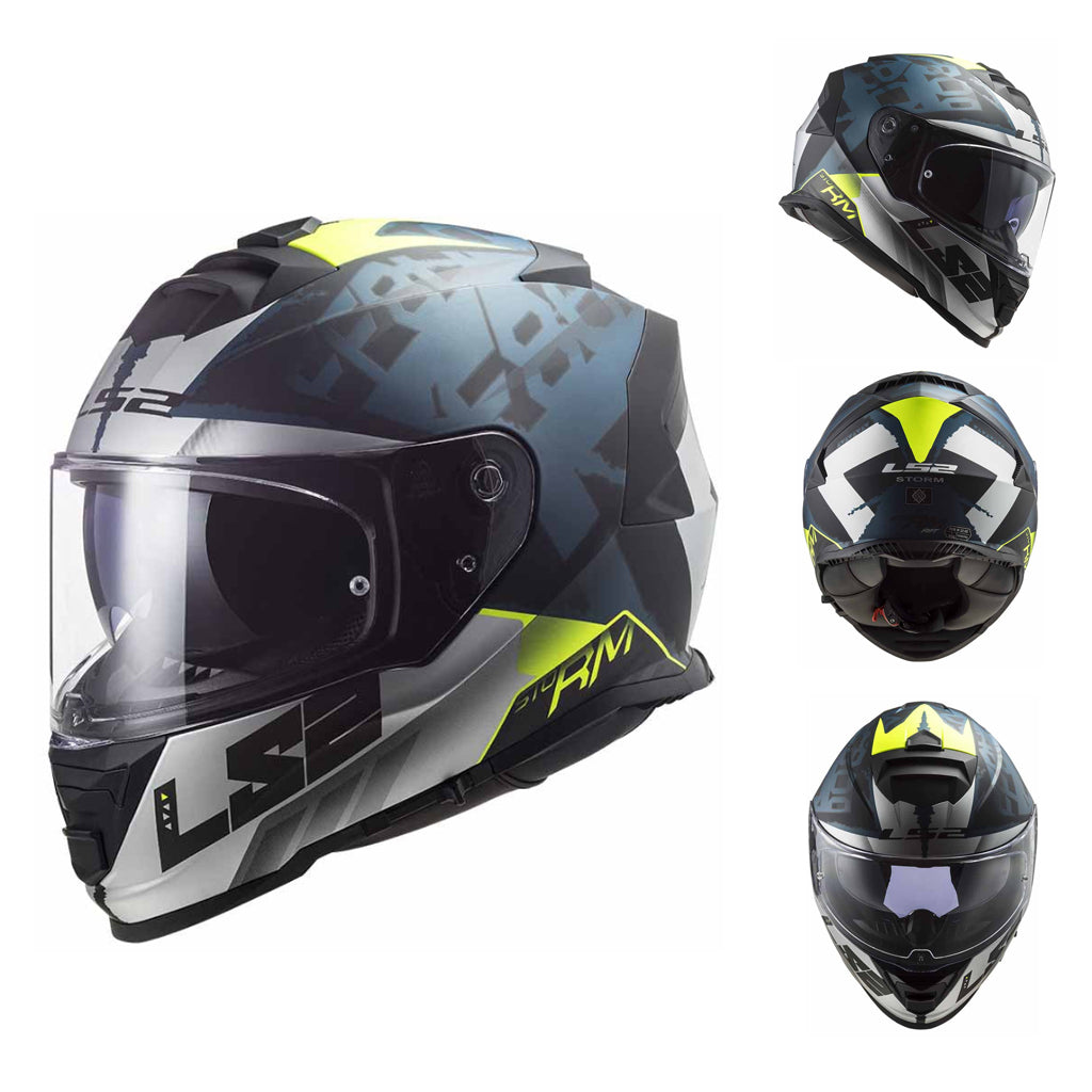 LS2 FF800 STORM GRAPHICS FULL FACE HELMET