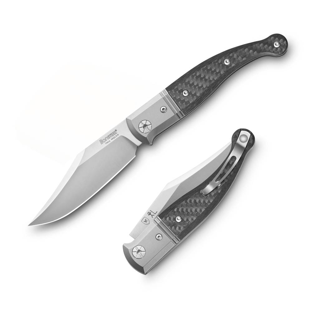 LIONSTEEL FOLDING KNIFE GITANO CARBON FIBER