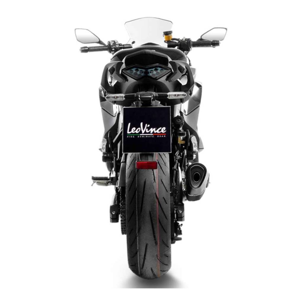 LEO VINCE LV-14 R BLACK EDITION FOR KAWASAKI NINJA 1000 SX/TOURER 2020 - 2024  SLIP-ON