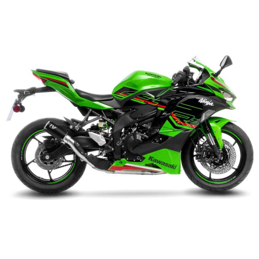 LEO VINCE LV CORSA S BLACK EDITION FOR HKAWASAKI ZX-4R/RR NINJA 2024 - 2026 SLIP-ON