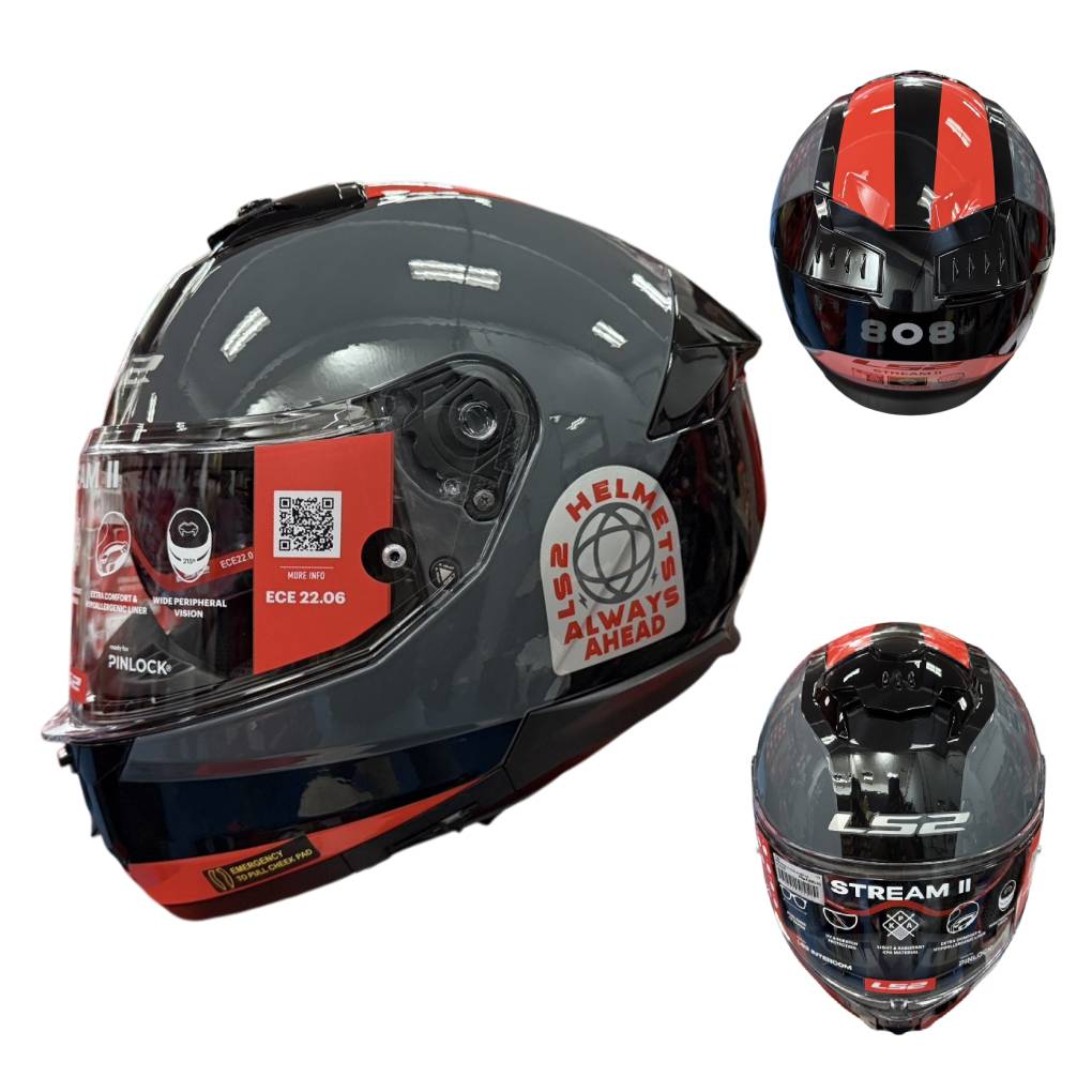 LS2 FF808 STREAM II GRAPHICS MOTORCYCLE FULL FACE HELMET