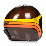 LS2 OF599 SPITFIRE II RETRO MOTORCYCLE OPEN FACE HELMET