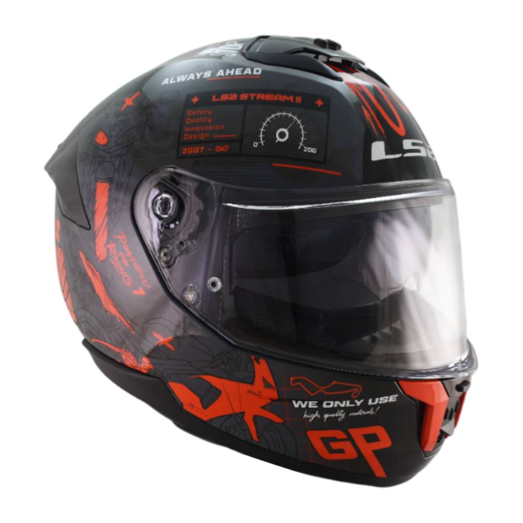 LS2 FF808 STREAM II GRAPHICS MOTORCYCLE FULL FACE HELMET