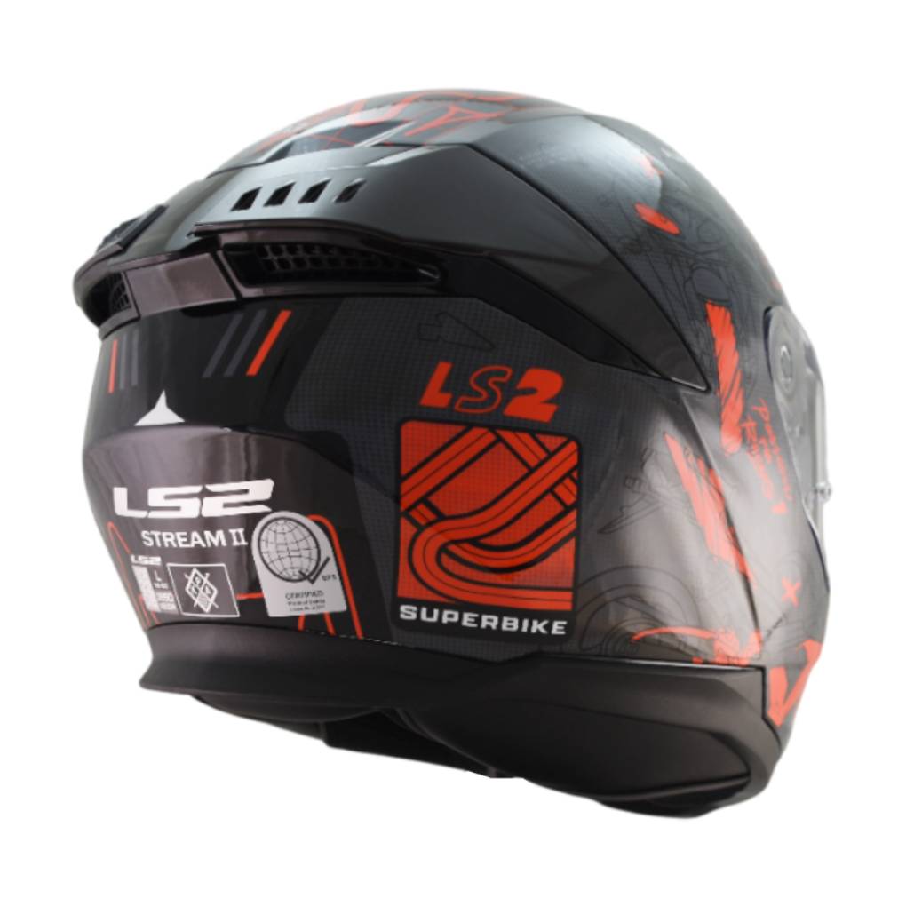 LS2 FF808 STREAM II GRAPHICS MOTORCYCLE FULL FACE HELMET