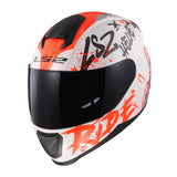 LS2 FF802 FLASH MOTORCYCLE FULL FACE HELMET w/ EXTRA VISOR