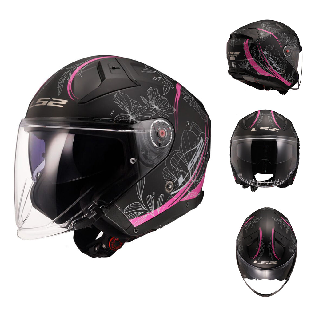 LS2 OF603 INFINITY II MOTORCYCLE OPEN FACE  HELMET