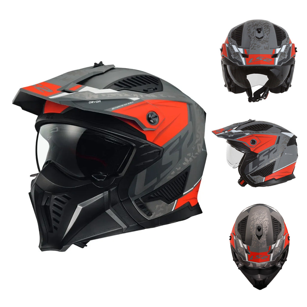 LS2 OF606 DRIFTER MOTORCYCLE OPEN FACE HELMET