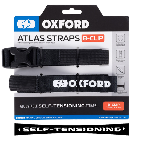 OXFORD ATLAS STRAPS-B CLIP MOTORCYCLE ACCESSORIES