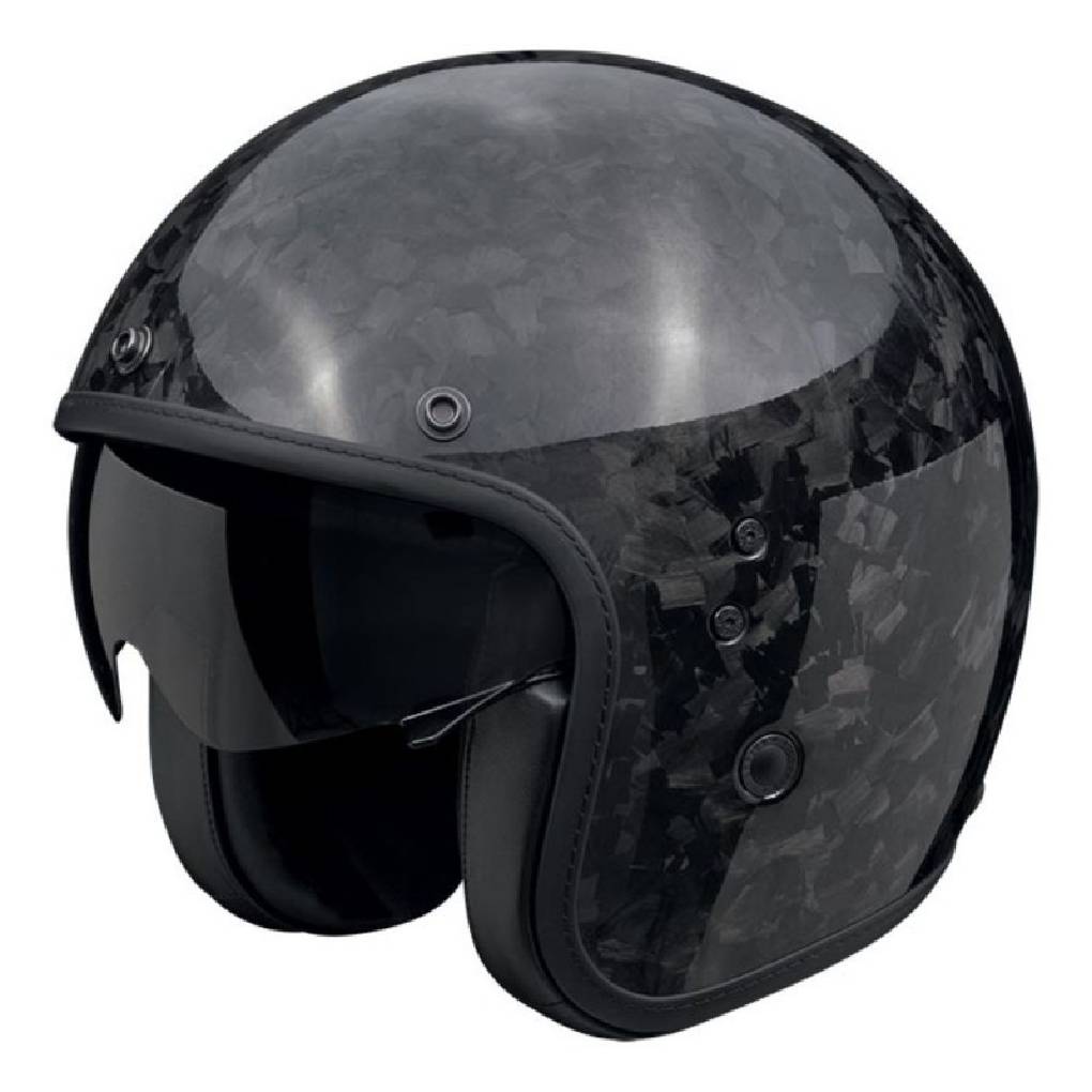 SCORPION EXO BELFAST EVO CARBON MOTORCYCLE OPEN FACE HELMET